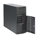 Mid Twr Bb LGA775 Blk 4HS Sata 2/1PCIEX16/X1 2PCIX 2PCI 1394 465W