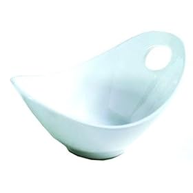 10 Strawberry Street Whittier 7-Inch Fruit Bowl with Cut Out, White by 10 Strawberry Street