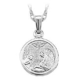 14kt. White Gold, Children's Angel Pendant
