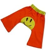 Sckoon Organic Cotton Baby Ha-Ha Smile Pants Red