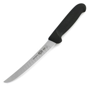 6 Curved and Wide with Granton Edge Fibrox Boning Knife - NSF by Victorinox
