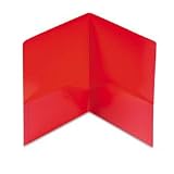 ESSELTE PENDAFLEX CORP. / Poly twin-pocket portfolio, red / ESS57411 / Sold as 1 Each / Mfr Part # 57411 \*/ Poly twin-pocket portfolio, red