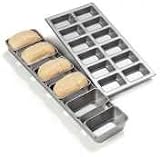 Steeluminum Carlisle 606902 Steeluminum Mini-Loaf Pan 6 Loves 23.5in x 6in