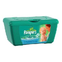 Pampers Baby Wipes Natural Aloe Wipes Unscented Tub - 77 Each