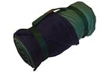 Picnic Rug Roll with Navy Fleece and a Green Waterproof Backing