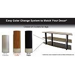 Level Mount Glass TV Stand w/3 color options in one. Fits up to 52 LCD Level Mount Glass TV Stand w/3 color options in one. Fits up to 52 LCD