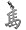 Genuine Sterling Silver Chinese HORSE Zodiac Pendant with 16