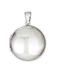 Genuine IceCarats Designer Jewelry Gift Sterling Silver Polished Domed Locket