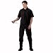 Short Sleeve Coverall - Black