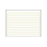 Universal Green Bar Computer Paper, 15lb, 14-7/8 x 8-1/2, Perforated Margins, 3500 Sheets