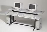 Office Products : Balt, Inc. / Training Table, Split Level, 72x36x25-1/2-31-1/2, Gray Top / BLT83080