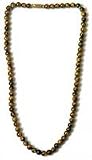 Beaded Gemstone Necklace with Tigers Eye Beads 17.5 