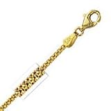 14k Yellow Gold 16 Inch X 1.7 mm Popcorn Chain Necklace