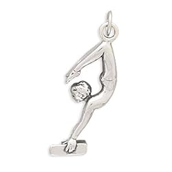 CleverSilver's 1 Girl Gymnastics Charm