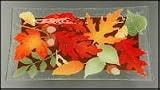 Peggy Karr Leaves Rectangular Serving Tray 14x8-in.