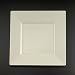 Square Ivory Plastic Desert Plates by Yoshi 6.5-inch 10 per Pack