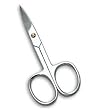 Princess Care Solo SS Straight Tip Manicure Nail Scissors