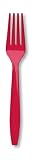 Apple Red Plastic Forks 24 pc.