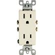 LEVITON GFCI SOCKET 15AMP 125V LT ALMOND NIC