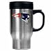 New England Patriots 16 oz. Stainless Steel Travel Mug