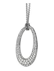 14K White Gold 2Cttw Diamond Necklace