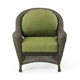 Outdoor Greatroom Company ES5074-C-RP Balsam Collection - Deep Seating Chair with 2 pc. Cushion set in Rave Pine Acrylic Fabric