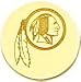 14K Gold NFL Washington Redskins Logo Tie Tac