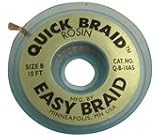Easy Braid Desoldering Braid, Quick Braid, .050, 10',