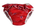 Imse Vimse Swim Diapers - Medium - Red Fish with Frill