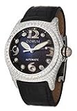 Corum 082-153-69-0F01FM31R Bubble Black Dial Leather Over Rubber Men's Automatic Watch