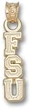 Florida State Seminoles Vertical FSU Pendant - 14KT Gold Jewelry