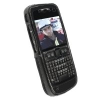 Krusell 89356 Classic Multidapt Leather Case with SpringClip for Nokia E71 (Black)