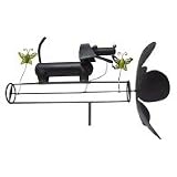 Dachshund & Butterflies Whirligig by -