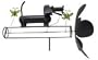 Blue HandWorks Dachshund and Butterflies Whirligig