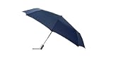 Leighton Manhattan Auto Open Close Folding Umbrell-Navy