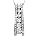 14kt. White Gold, 1 ct. tw. Diamond Journey Pendant
