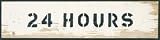 24 Hours 24 X 6 Beveled Wall Art