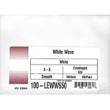 A6 White Envelopes, 100/Pkg, Approx. 4.75" x 6.5"