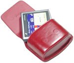 Tomtom ONE XL Premium Red Hard Leather Case (VIVO BRANDED)