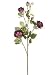 Faux 27 Dried Cabbage Rose Spray x4 w/3 Flw. & 1 Bud Two Tone Purple (Pack of 12)