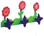Libertystudio Flowers & Butterflies Hook Rail Up to 35 lbs