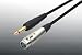 Choseal Q-801 XLR Female To TRS (6.35 MONO) Male 15 Ft ( 5 M ) Pro-Audio Microphone Cable