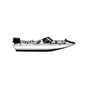 Carver Trailerable Boat Cover for Outboard Fish And Ski Style Boats by