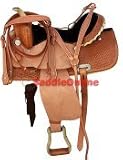 Rawhide Horn Rough Out Western Barrel Racing Saddle 15.5