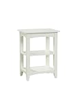 Alaterre ASCA02IV Shaker Cottage 2 Shelf End Table, Ivory
