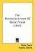 Search : The Provincial Letters Of Blaise Pascal (1847)