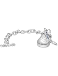 Sterling Silver HersheyS Kisses ; Charm Bracelet by US Gems