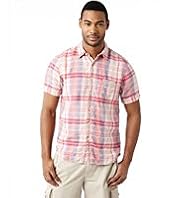 North Coast Pure Linen Ombre Checked Shirt