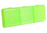 Bluecell 3 Pack of Green Luminous Glow in Dark battery case for 4 rechargeable AA/AAA Cell + Bluecell Cable Tie