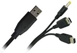 GreyMobiles Multi Gaming USB Charger For Nintendo DSi XL, DSi, DS Lite, Sony PSP (All Versions)